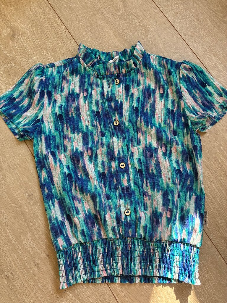Blouse B.Nosy maat 122/128 (122), Kinderen en Baby's, Gebruikt, Overhemd of Blouse, Ophalen of Verzenden, B-Nosy