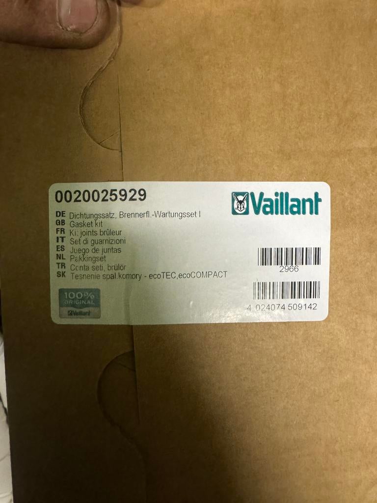 BRANDERDICHTING VAILLANT, Bricolage & Construction, Neuf, Chauffe-eau, Moins de 3 ans, Enlèvement