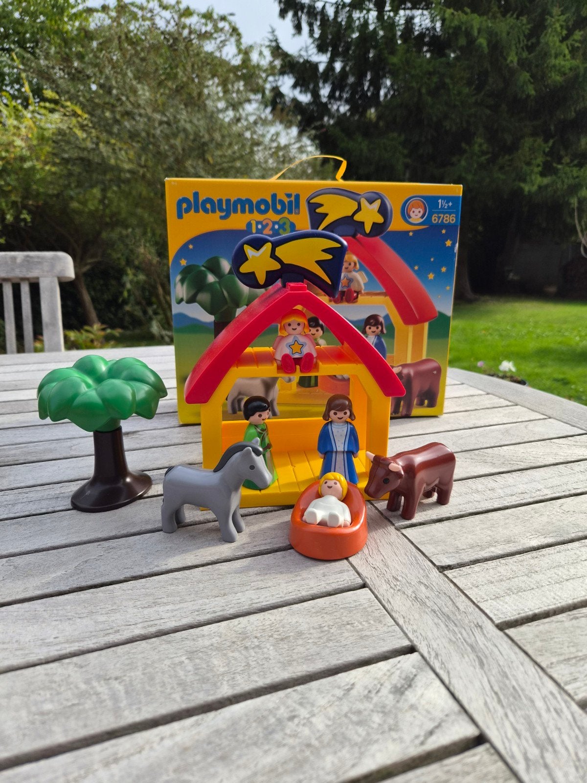 Playmobil 123 kerststal, 1.2.3, Comme neuf, Figurines, Kit complet