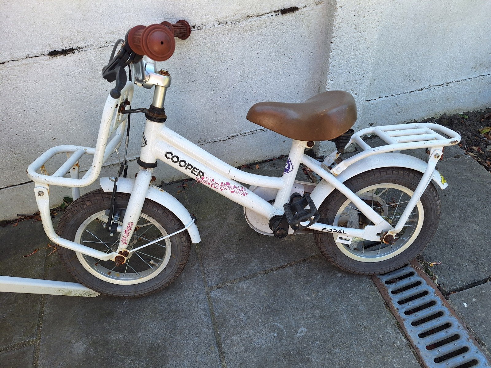 Eerste fiets met trappers Cooper 14 inch, Fietsen en Brommers, Ophalen