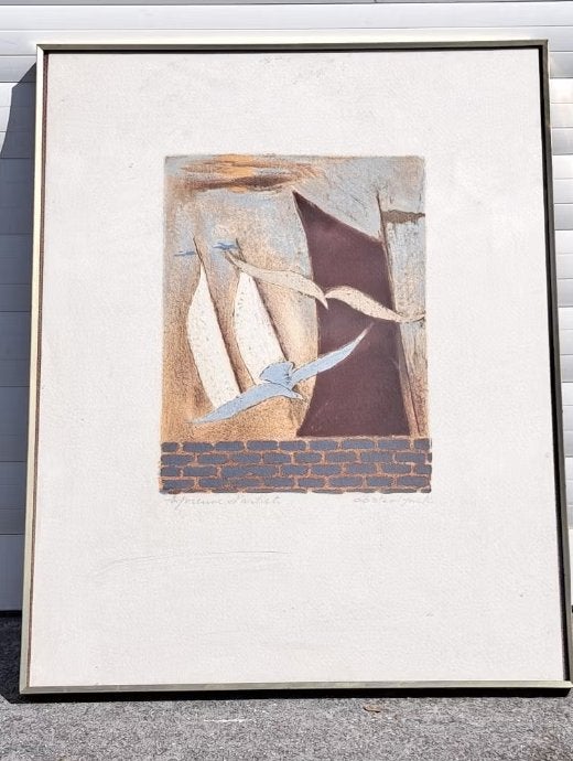 lithographie epreuve d artiste signe Jean OOSTERLYNCK, Enlèvement ou Envoi, Lithographie