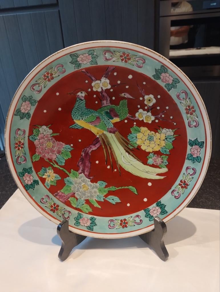 Groot Japans porseleinen bord, Antiek en Kunst, Ophalen