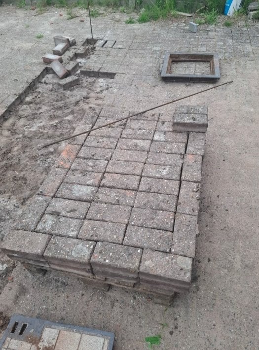 betonklinkers, Jardin & Terrasse, Pavé & Dalles, Béton, Enlèvement, Utilisé, Briques