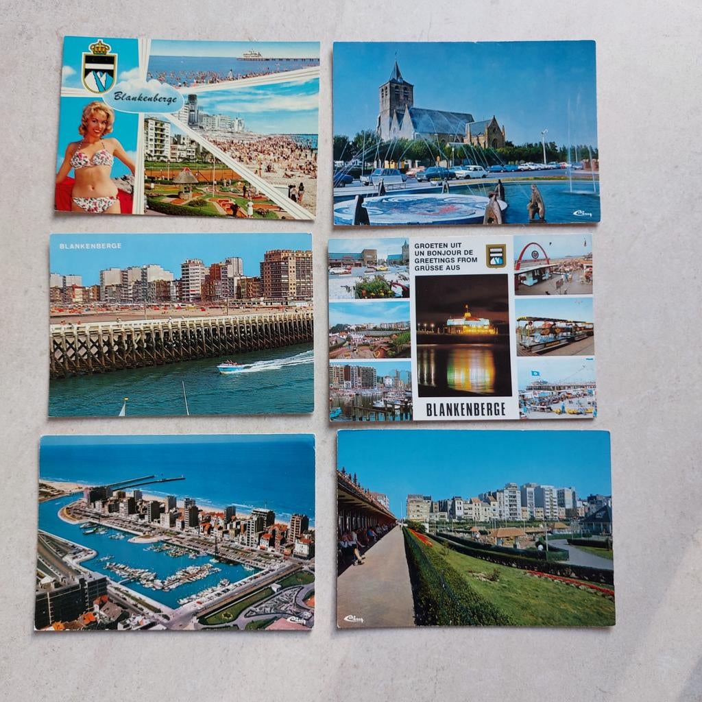 6 niet beschreven postkaarten van Blankenberge, Enlèvement ou Envoi