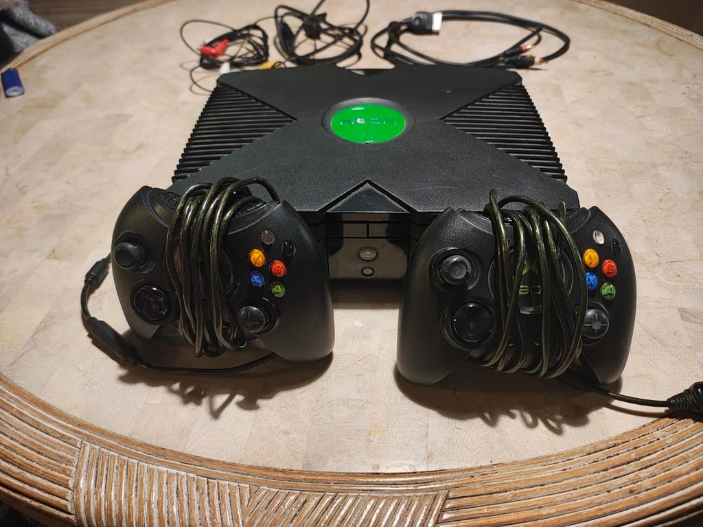 Originele Xbox + 2 controllers + 20 games (Halo, Fable,, Games en Spelcomputers, Spelcomputers | Xbox Original, Ophalen of Verzenden