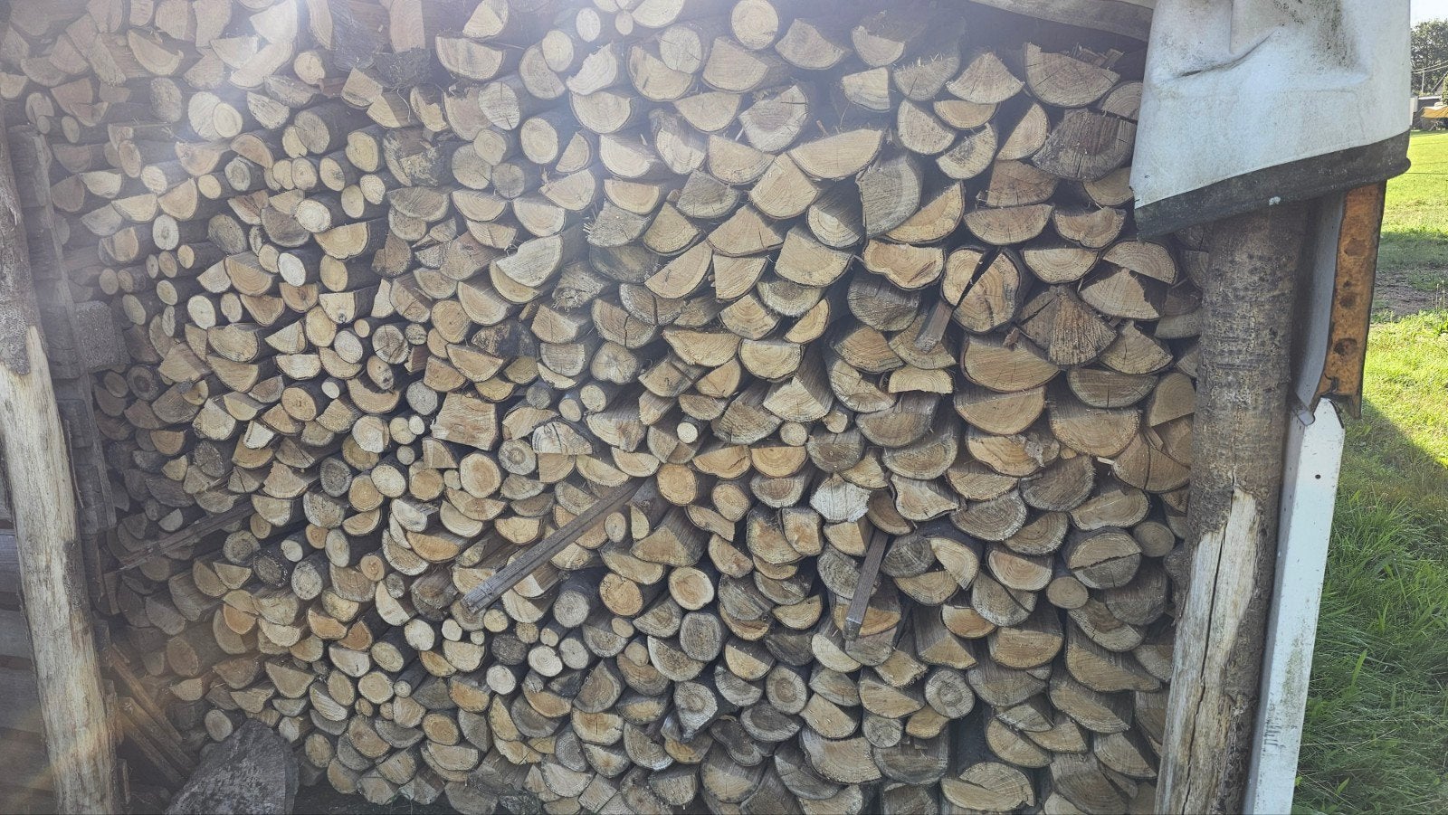 bois de chêne sec scié 40 cm, 3 à 6 m³, Enlèvement, Chêne
