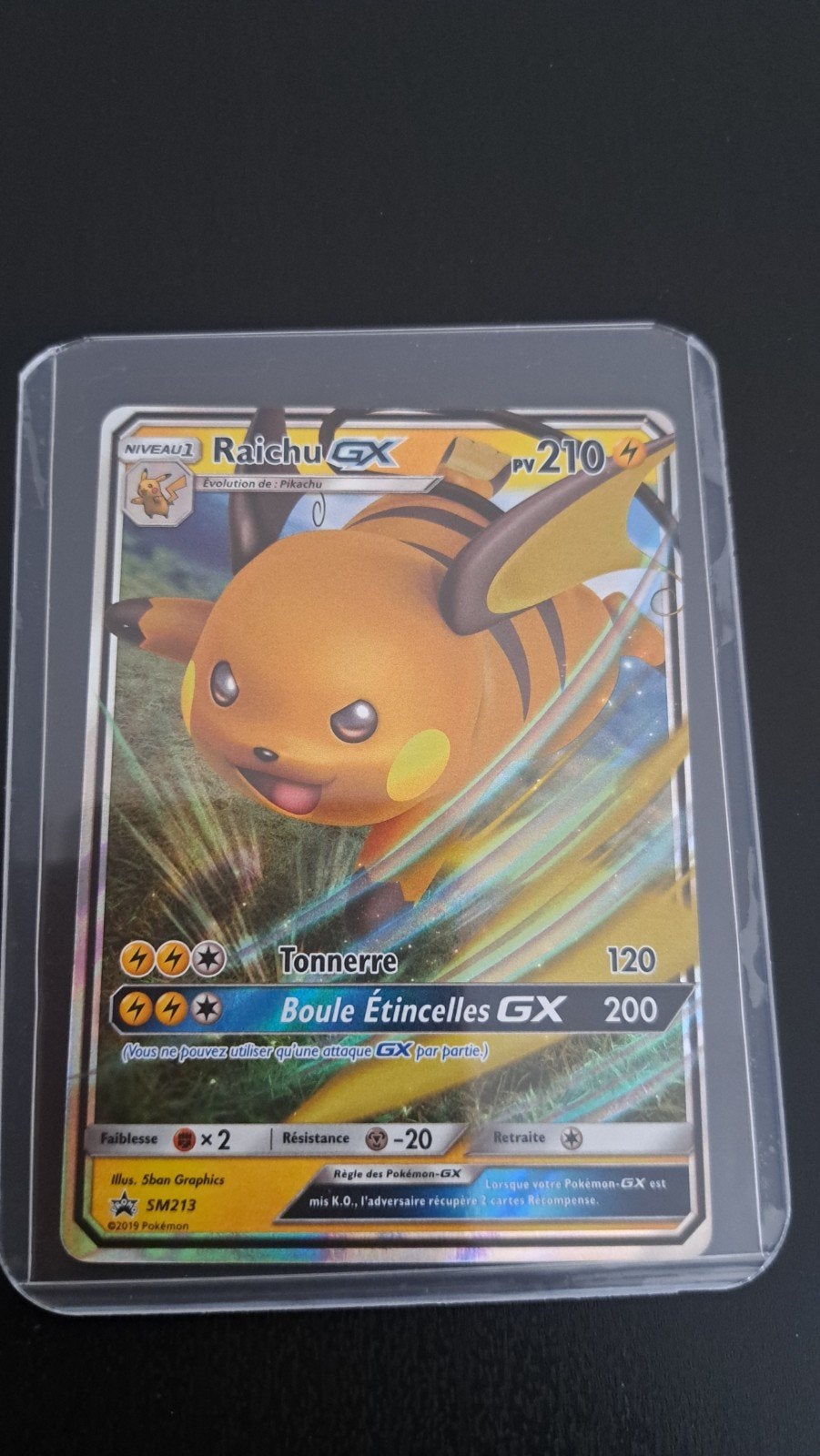 Carte pokemon Raichu Gx, Ophalen