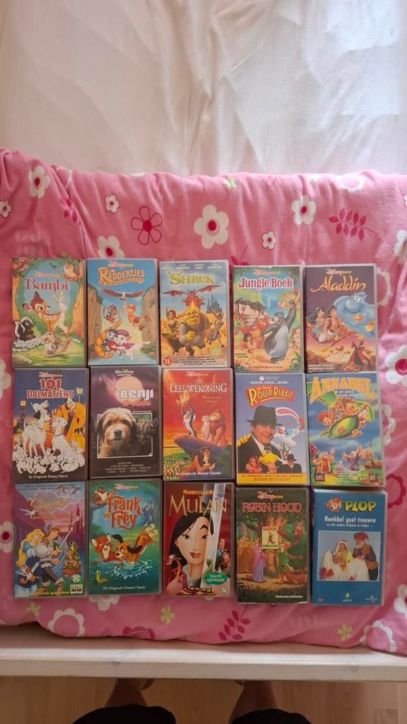 63 Video cassettes, Cd's en Dvd's, VHS | Kinderen en Jeugd, Ophalen
