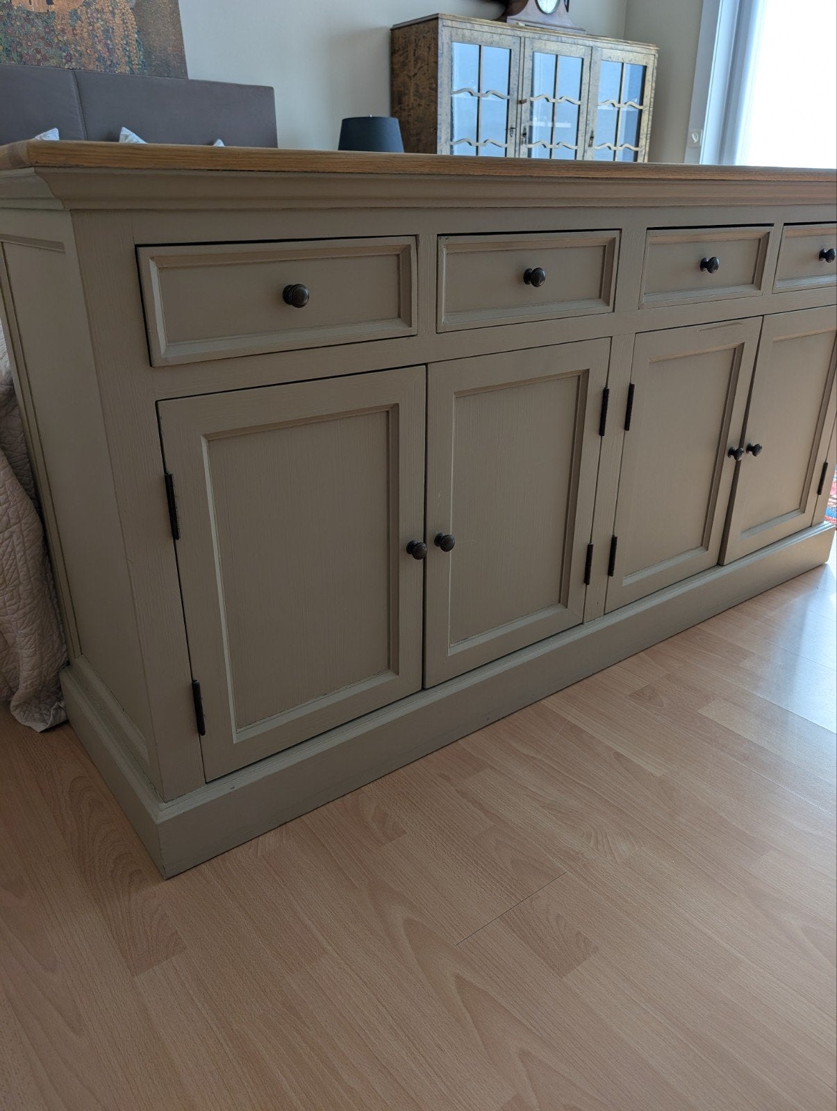 Dressoir met massief eiken houten blad, rustiek landelijke, Ophalen