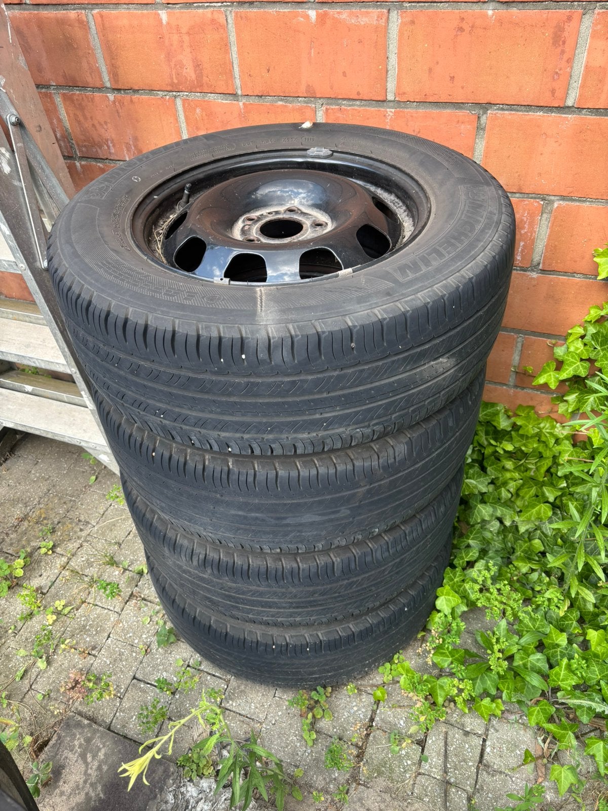 4 velgen met band, Ophalen, Gebruikt