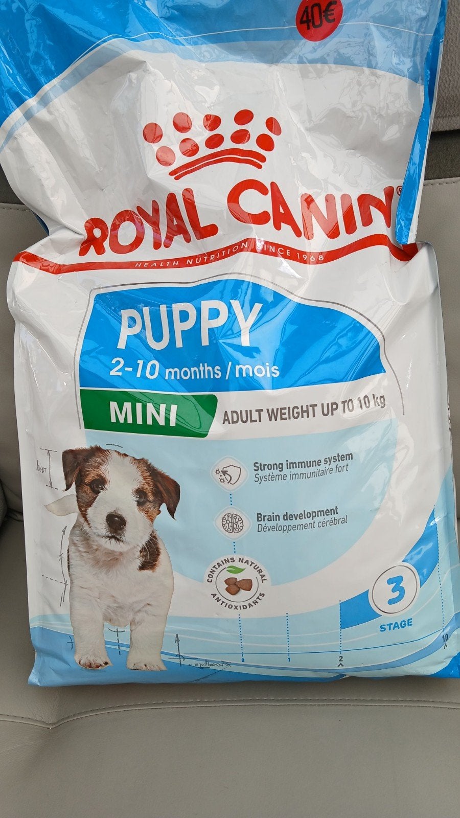 Un sac de 8kg de croquettes pour chien, Enlèvement, Chien