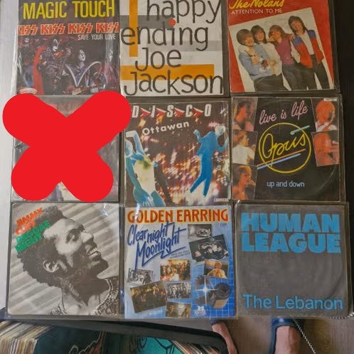 Singles vinyles 45 t à 2 euros/pièce, Housse de protection extérieure, Enlèvement ou Envoi, Utilisé, Autres genres
