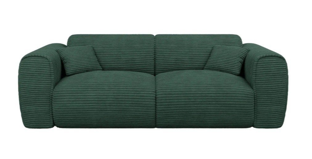 Nieuw zetelbed 140cm in groen corduroy, Ophalen, Tweepersoons, 140 cm, Zo goed als nieuw