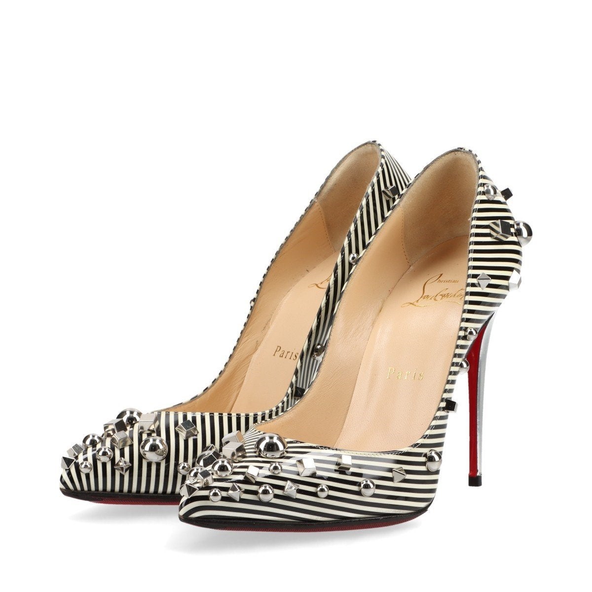 Louboutin Aimanta 37,5 pompen, Kleding | Dames, Schoenen, Gedragen, Pumps, Wit, Verzenden