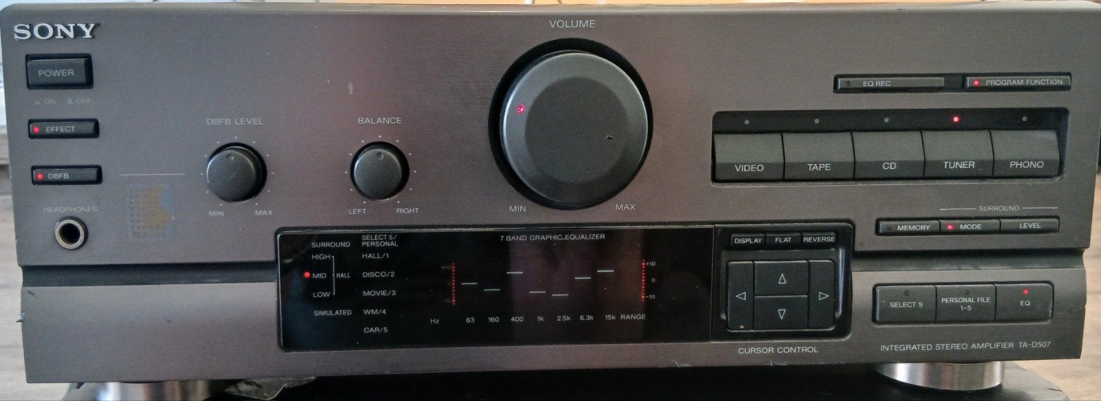 Sony TA-D507 Geïntegreerde Stereo Versterker– Perfecte staat, Enlèvement