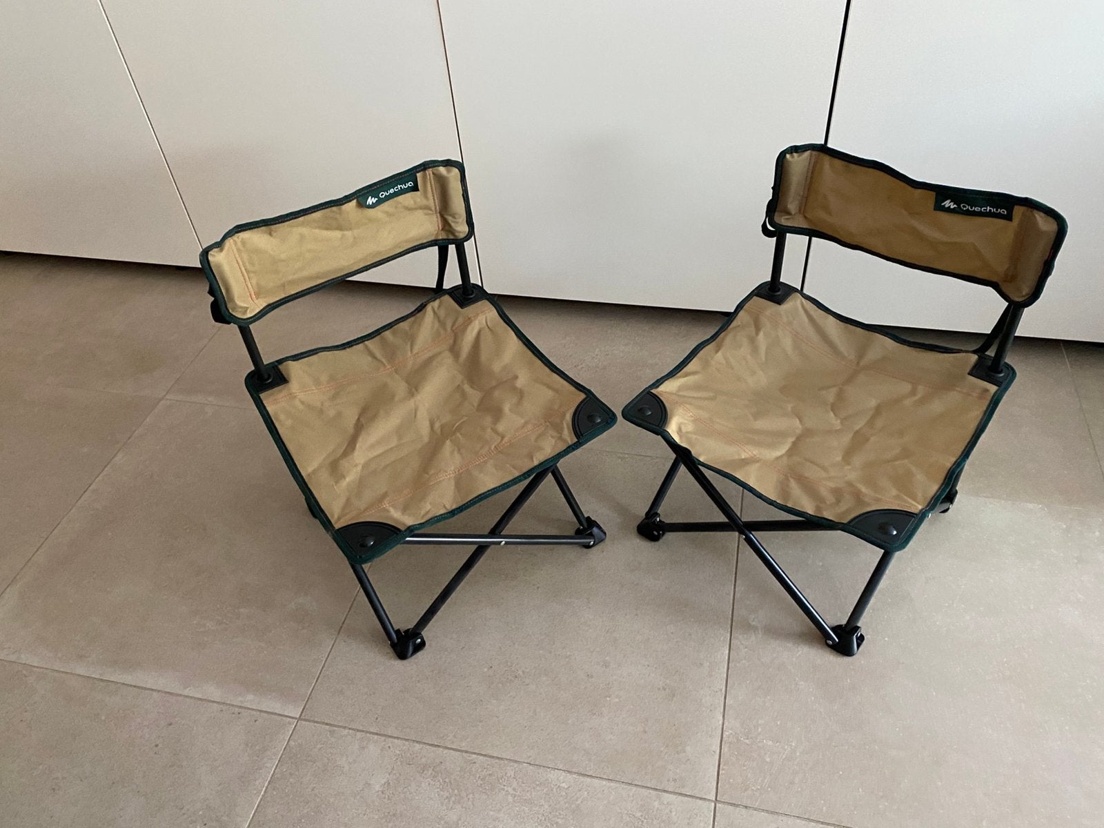 Set Opplooibare strandstoeltjes, Caravanes & Camping, Meubles de camping, Enlèvement ou Envoi, Comme neuf