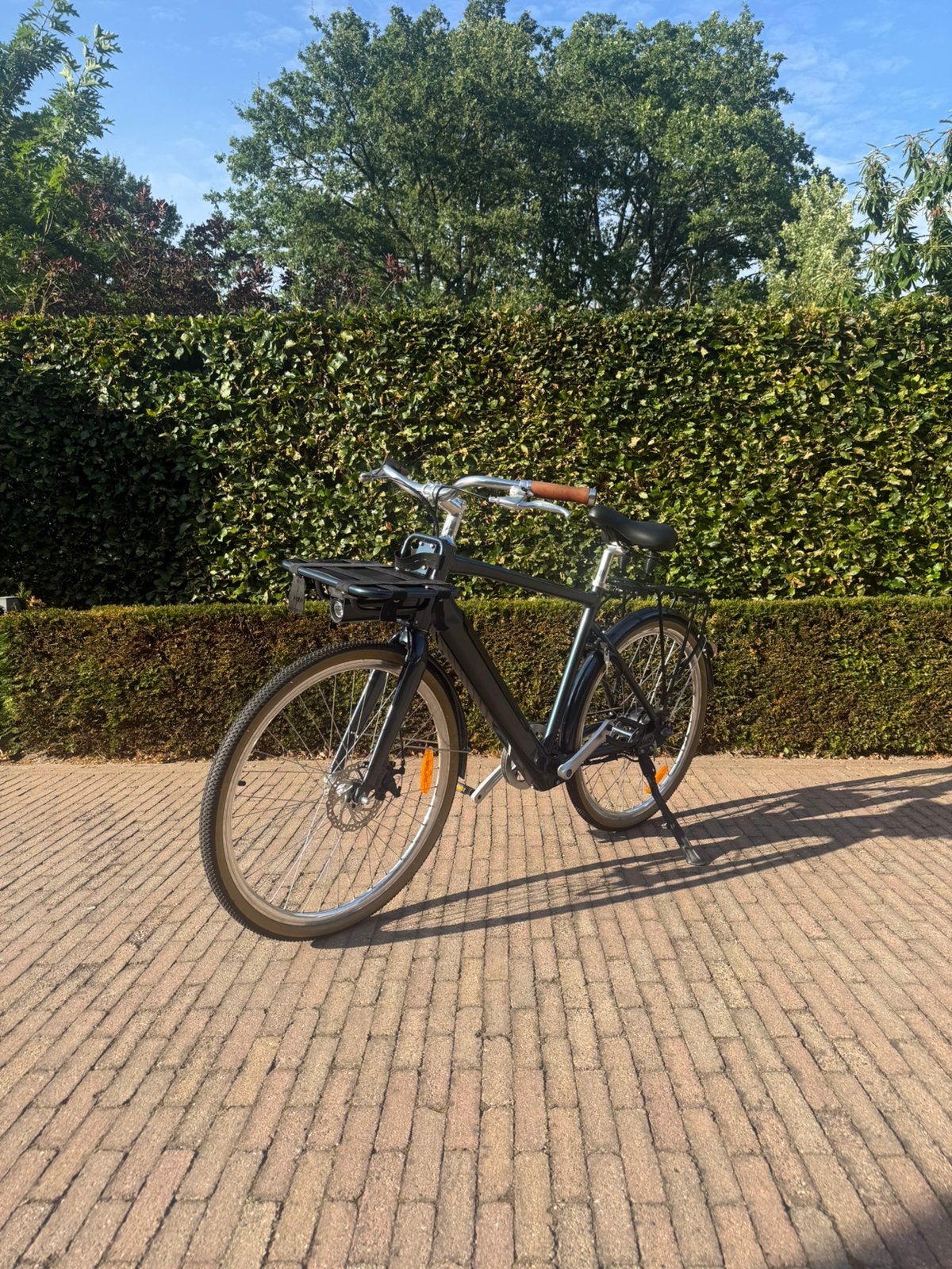 Molyte e-bike met achterwielmotor en riemaandrijving, Fietsen en Brommers, Ophalen, Zo goed als nieuw, Schijfrem, Overige merken