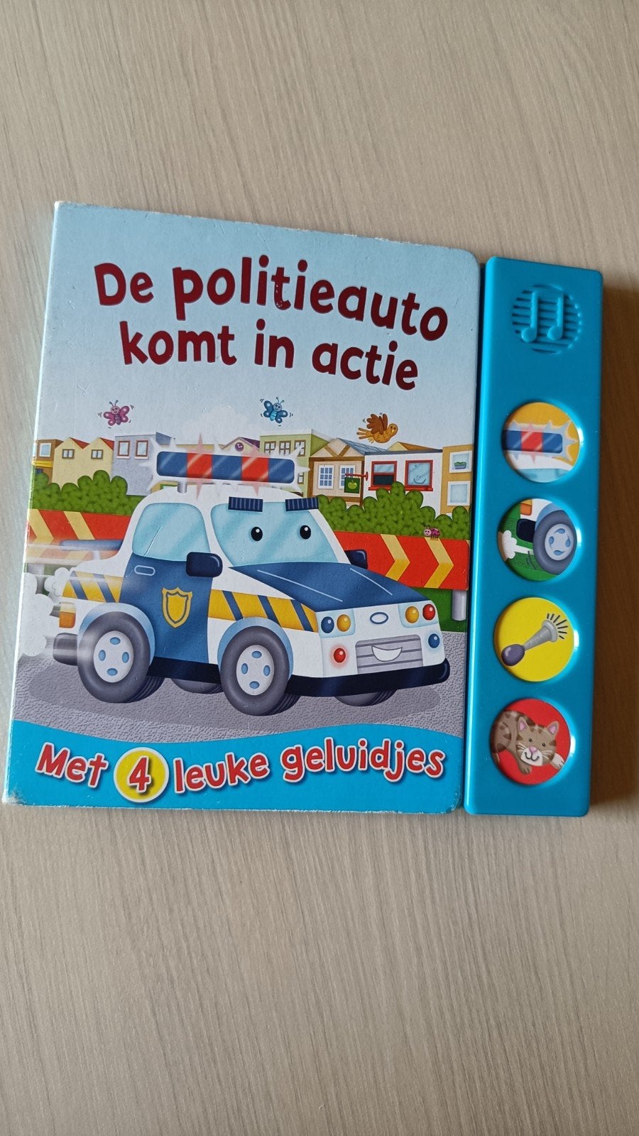 Geluiden boek de politieauto komt in actie, Ophalen of Verzenden