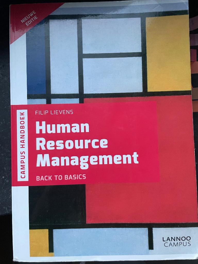 Human Resource Management, Ophalen of Verzenden, Gelezen, Management, Filip lievens
