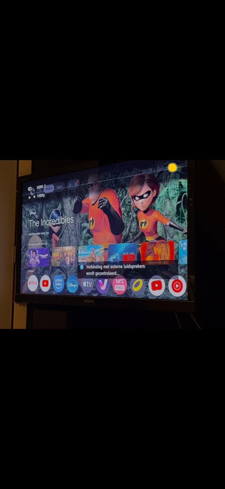 SONY TV in goede staat met chromecast!, Ophalen, Gebruikt