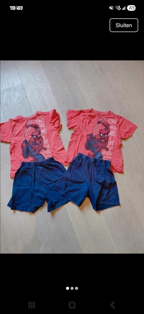 2 pyjama spiderman marvel 6 7 jaar, Kinderen en Baby's, Ophalen of Verzenden, Marvel, Jongen, Nacht- of Onderkleding