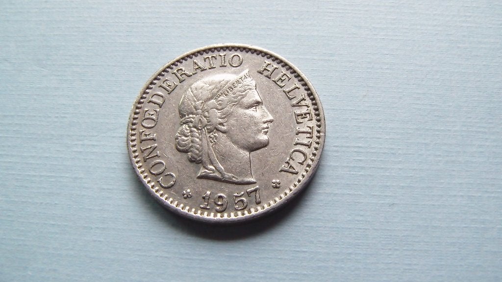 suisse 10 rappen 1957 B, Enlèvement