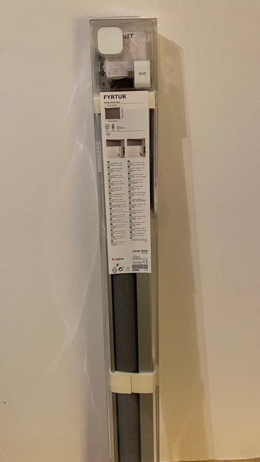 IKEA Fyrtur Smart Blinds– In originele doos (120x195 cm), Nieuw, Ophalen of Verzenden, Gordijn, Polyester