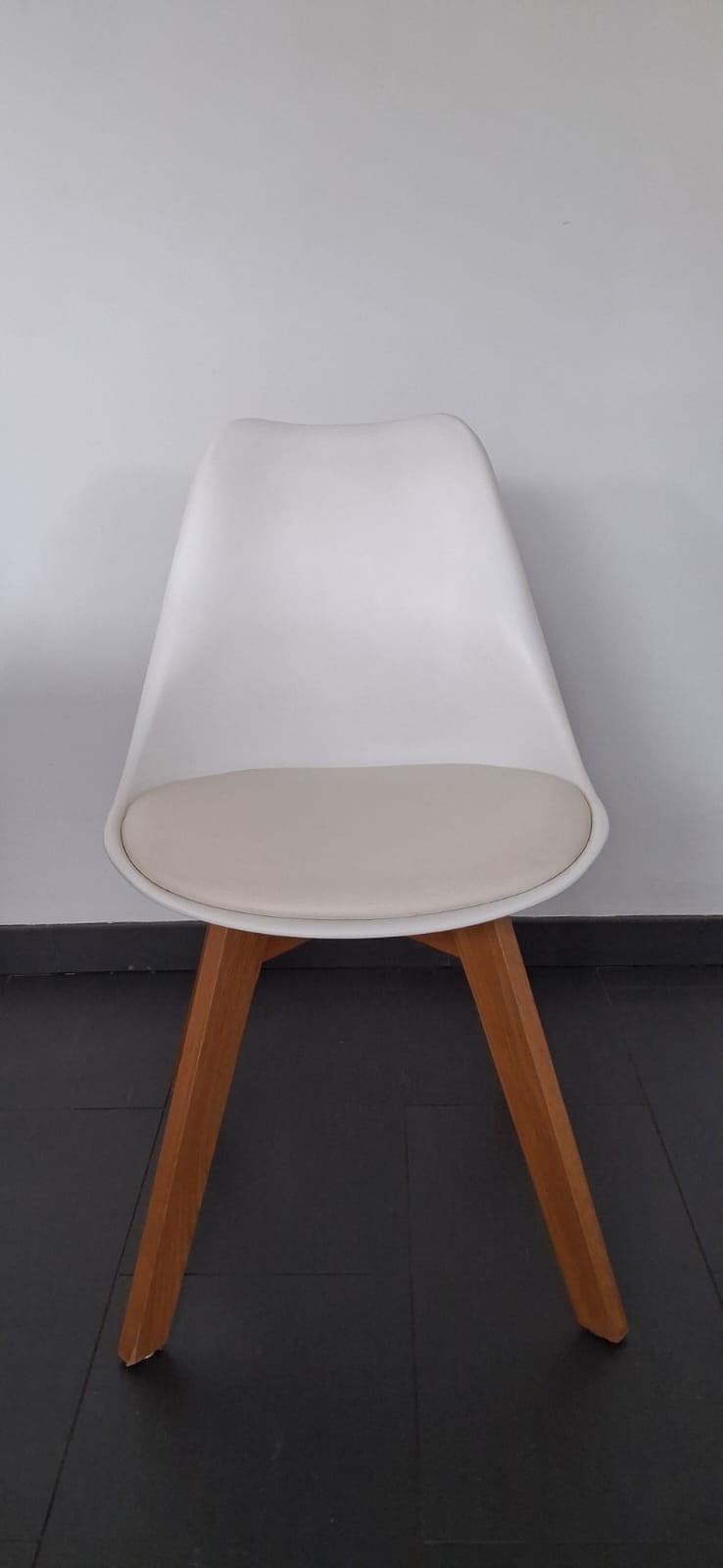 Stoelen eetkamer, wit,, Huis en Inrichting, Stoelen, Ophalen of Verzenden
