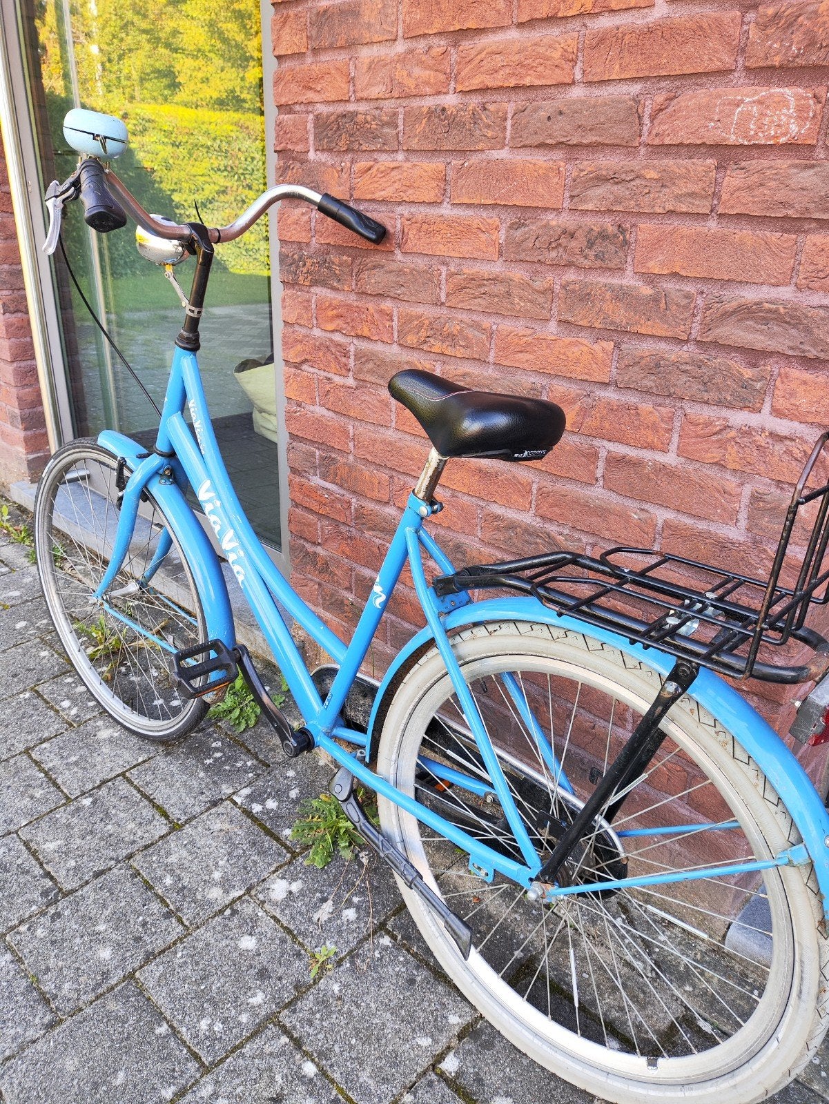Blauwe meisjesfiets/damesfiets, Enlèvement, Utilisé, 26 pouces ou plus, V
