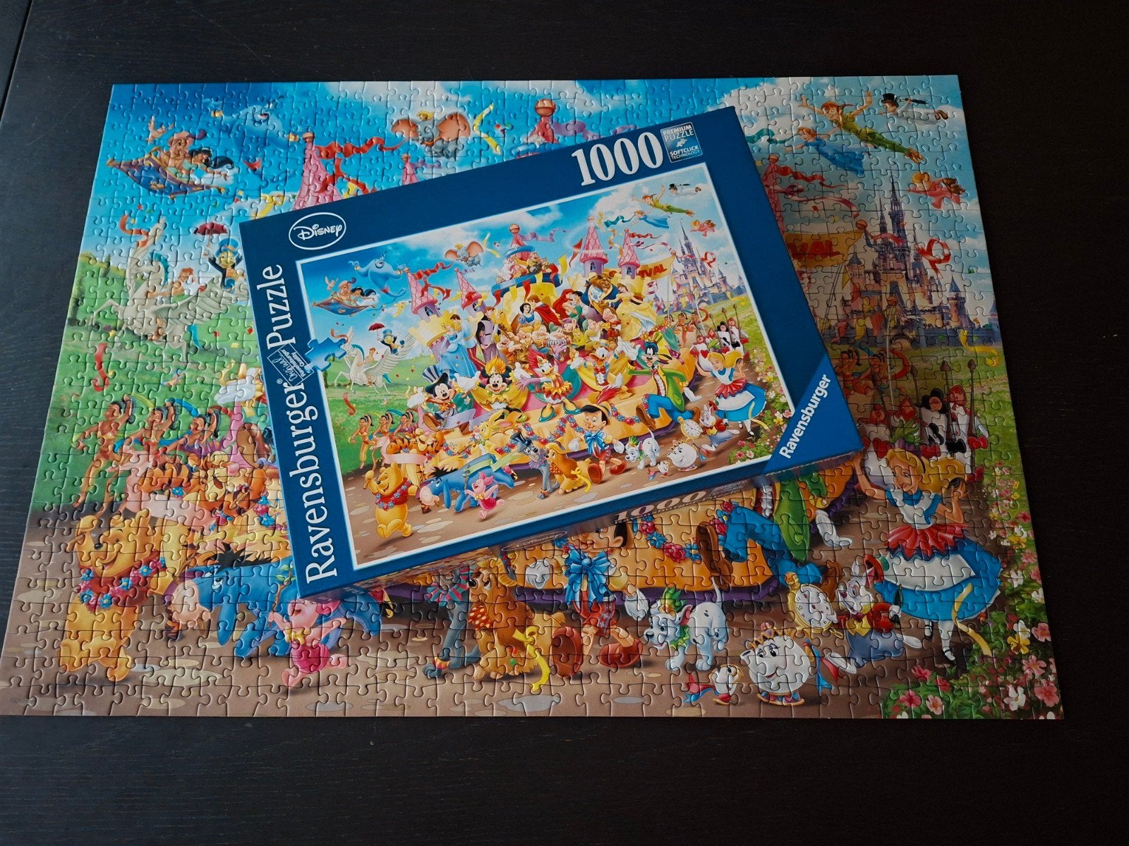 Puzzel Ravensburger, Disney, 1000 stukjes, volledig, Hobby en Vrije tijd, Ophalen of Verzenden, 500 t/m 1500 stukjes, Zo goed als nieuw