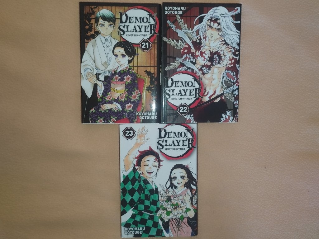 Lot Mangas Demon Slayer 21 à 23 (Fin de Série - Neuf), Livres, Série complète ou Série, Enlèvement, Neuf