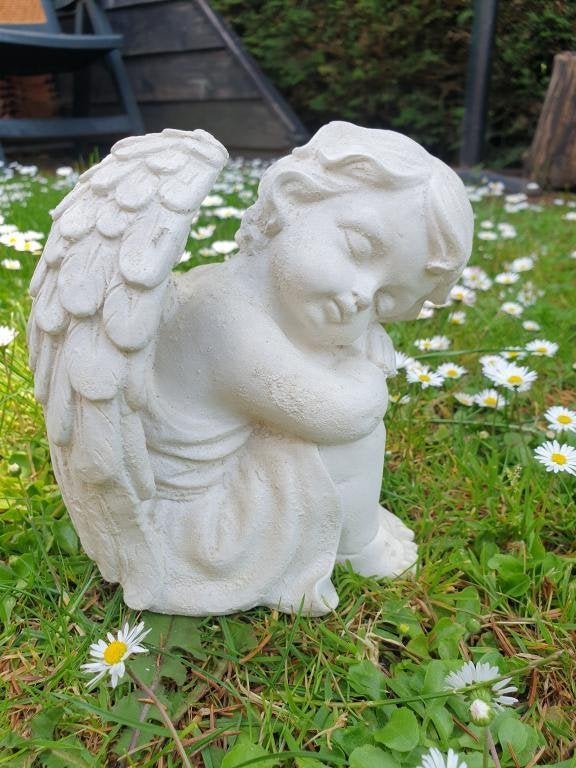 engel van beton , tuinbeeld, Tuin en Terras, Ophalen of Verzenden, Nieuw, Beton
