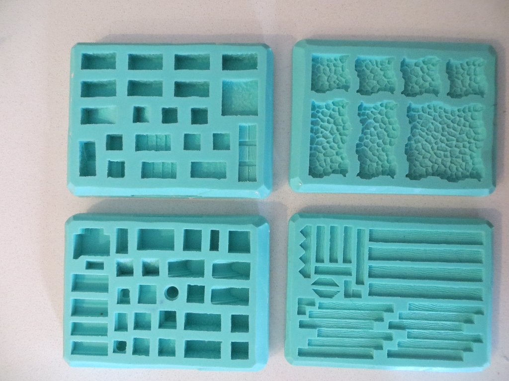 set Hirst Arts mallen – ideaal voor terrain building, Hobby & Loisirs créatifs, Wargaming, Utilisé, Autres types, Enlèvement ou Envoi