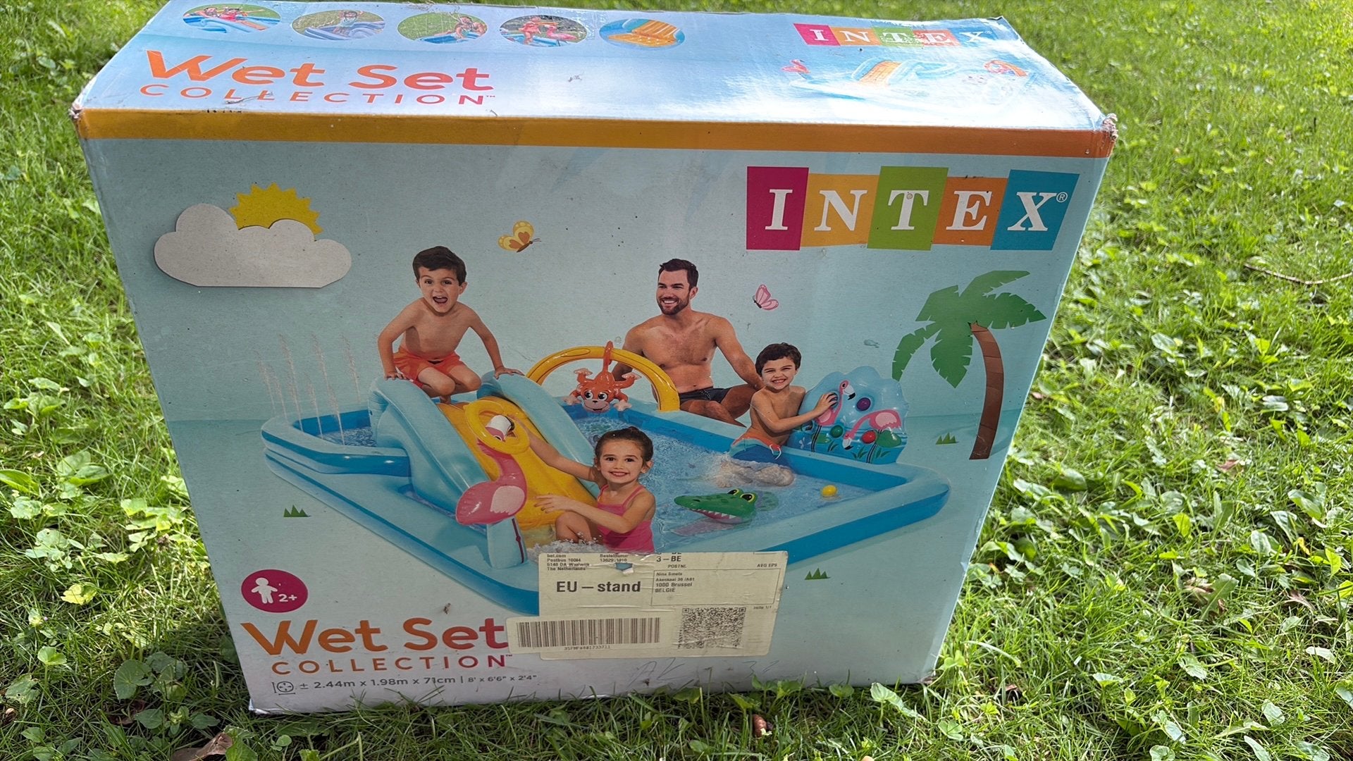 Kinder opblaasbaar zwembad nieuw. Wet set collection., Enlèvement, Neuf