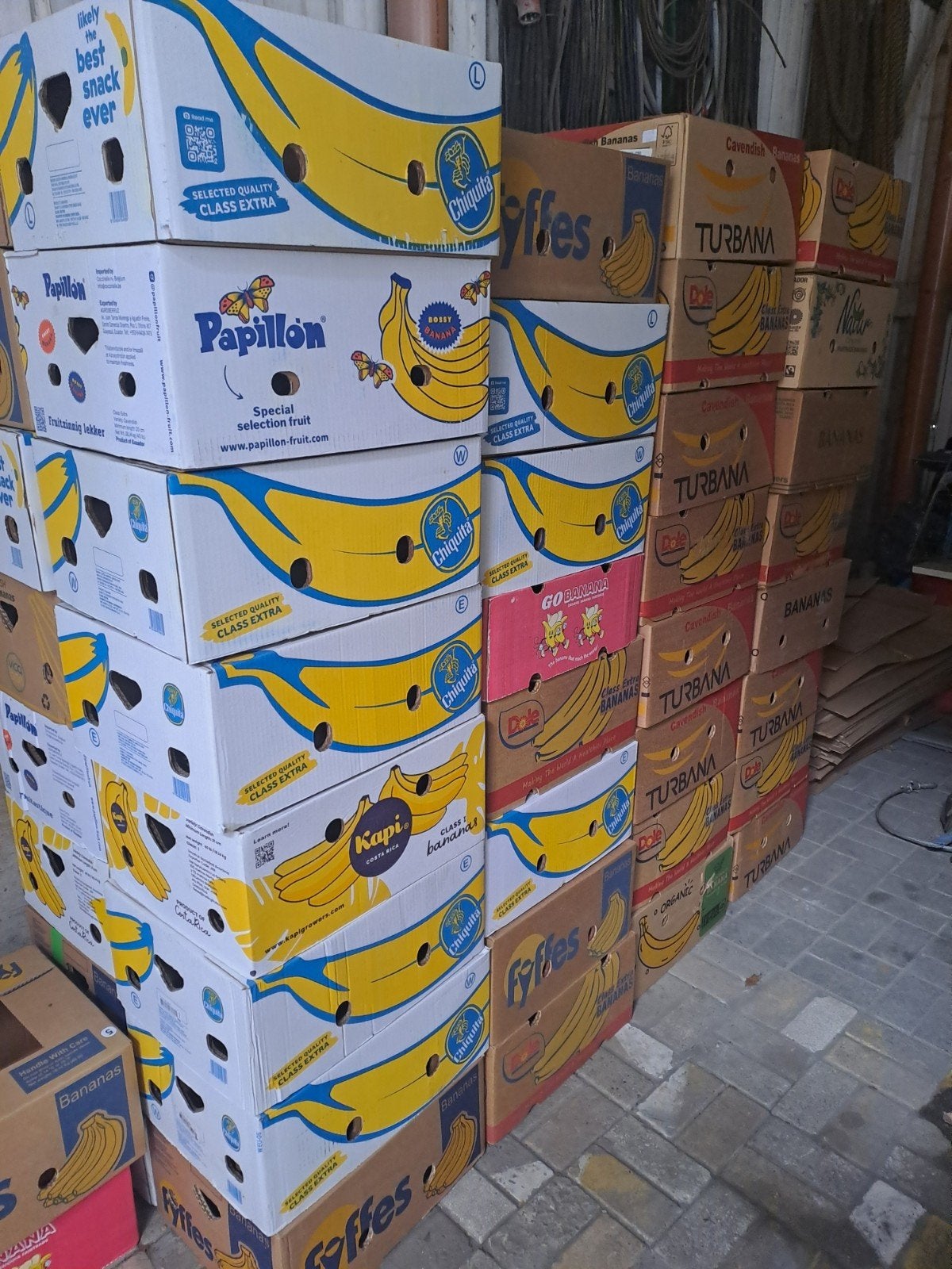 bananen dozen 50 stuks, Enlèvement