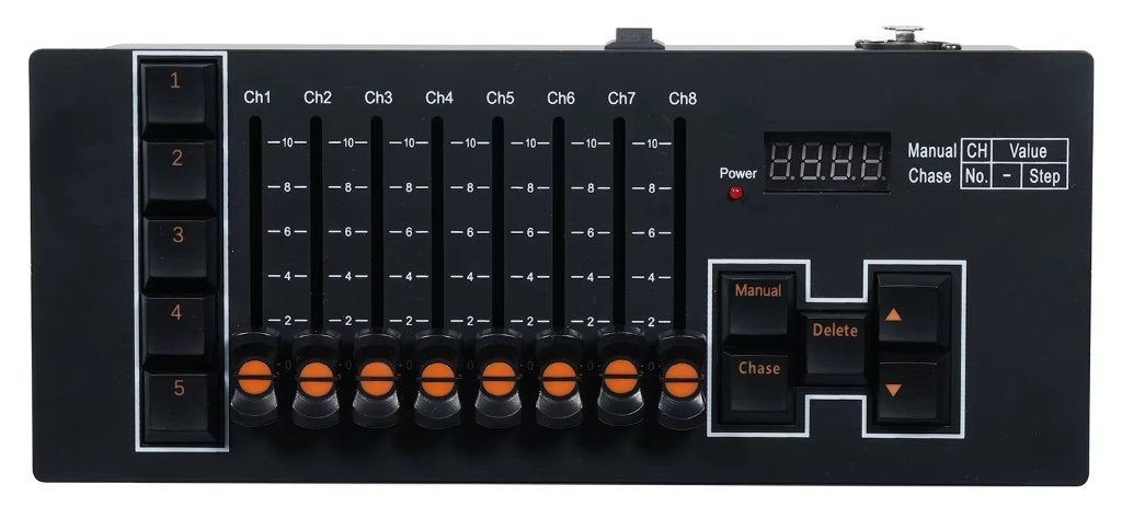 Nouveau contrôleur DMX 40ch de première classe avec batterie, Enlèvement ou Envoi, Neuf, Lumières, Commande sonore