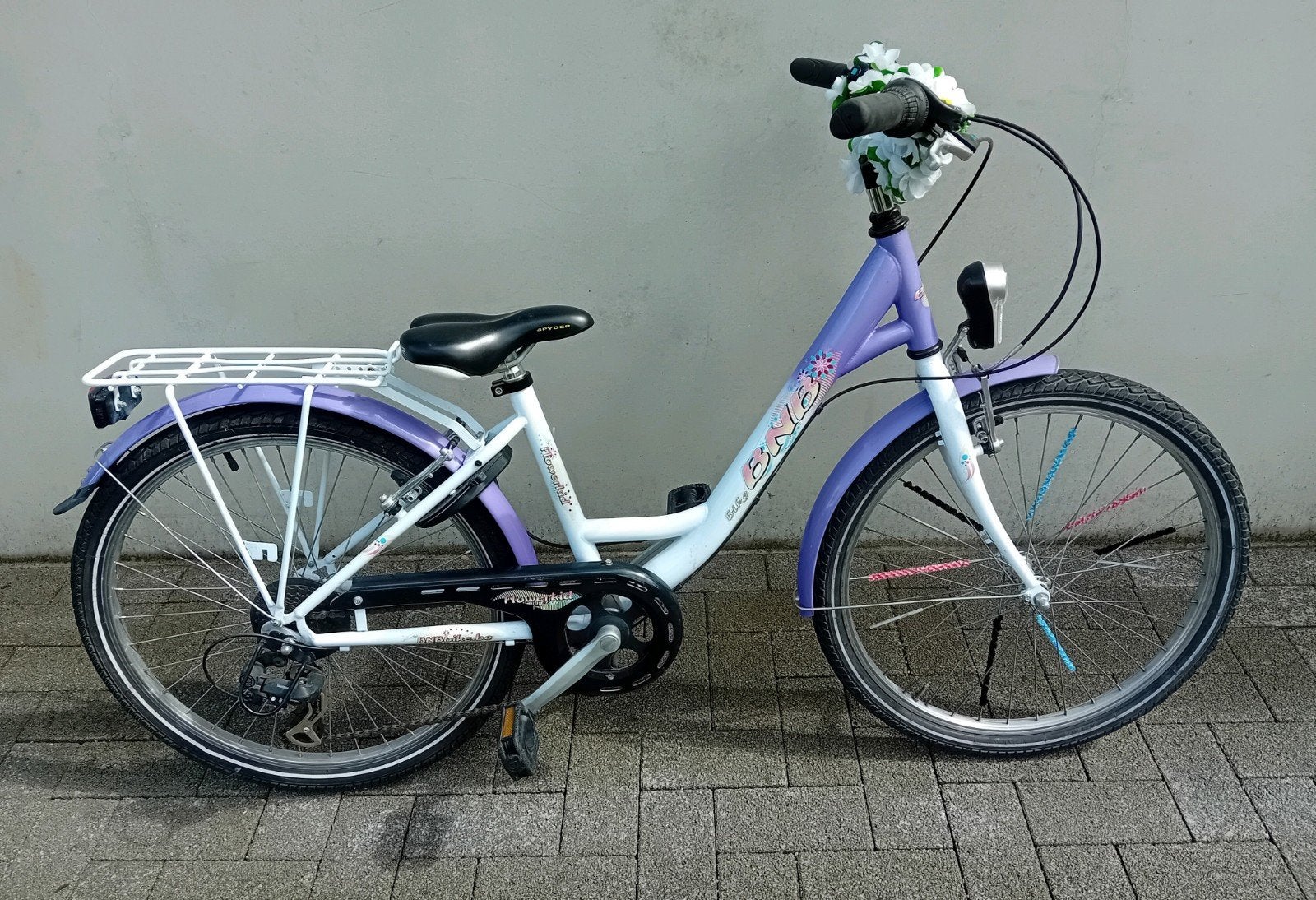 Meisjesfiets BNB Flowerkid 24inch 7speed NIEUWPRIJS 399€ 🚴, Fietsen en Brommers, Ophalen, Velgrem, Versnellingen, Oxford Sparta Batavus Norta gazelle Granville Sparta cube trek
