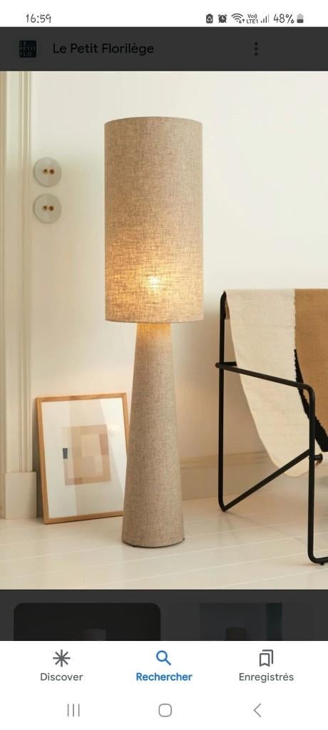 Vloerlamp, Overige materialen, Nieuw, Ophalen of Verzenden, Minder dan 100 cm