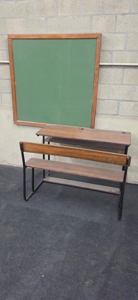 Schoolbankje + krijtbord, Ophalen