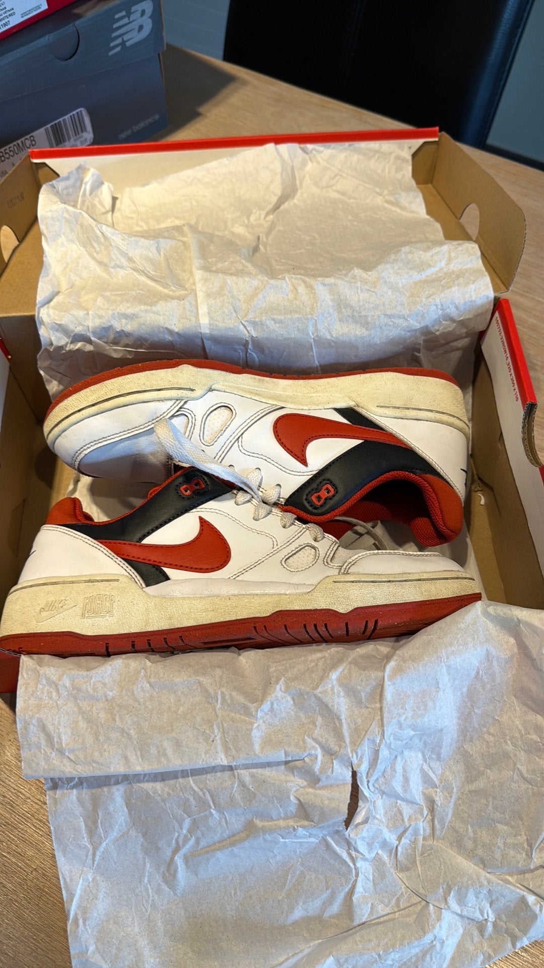 Nike full force low, Kleding | Heren, Schoenen, Ophalen, Wit, Zo goed als nieuw, Sneakers