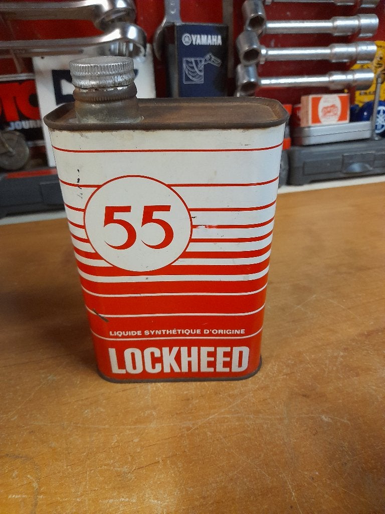 ancien bidon huile vide lockheed 55, Enlèvement ou Envoi, Utilisé, Autres types