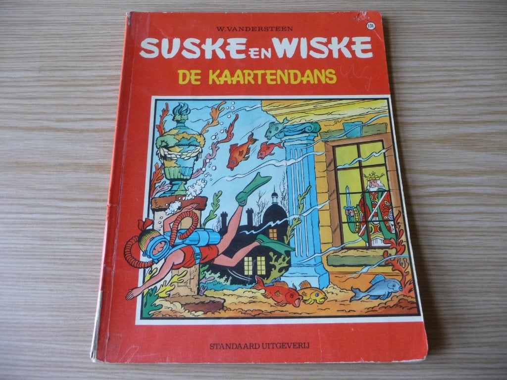 Suske en Wiske 101. De kaartendans EERSTE DRUK €4, Willy vandersteen, Enlèvement ou Envoi, Une BD, Utilisé