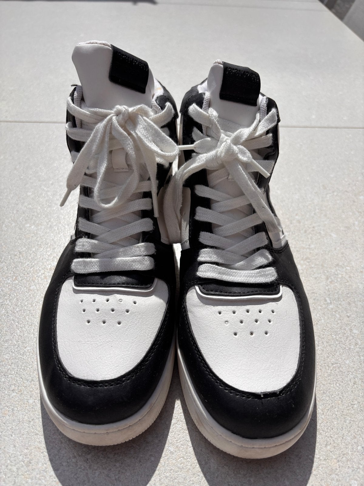 Sneakers P&B zwart/wit maat 39 unisex, Ophalen of Verzenden, Zo goed als nieuw, Wit, Sneakers