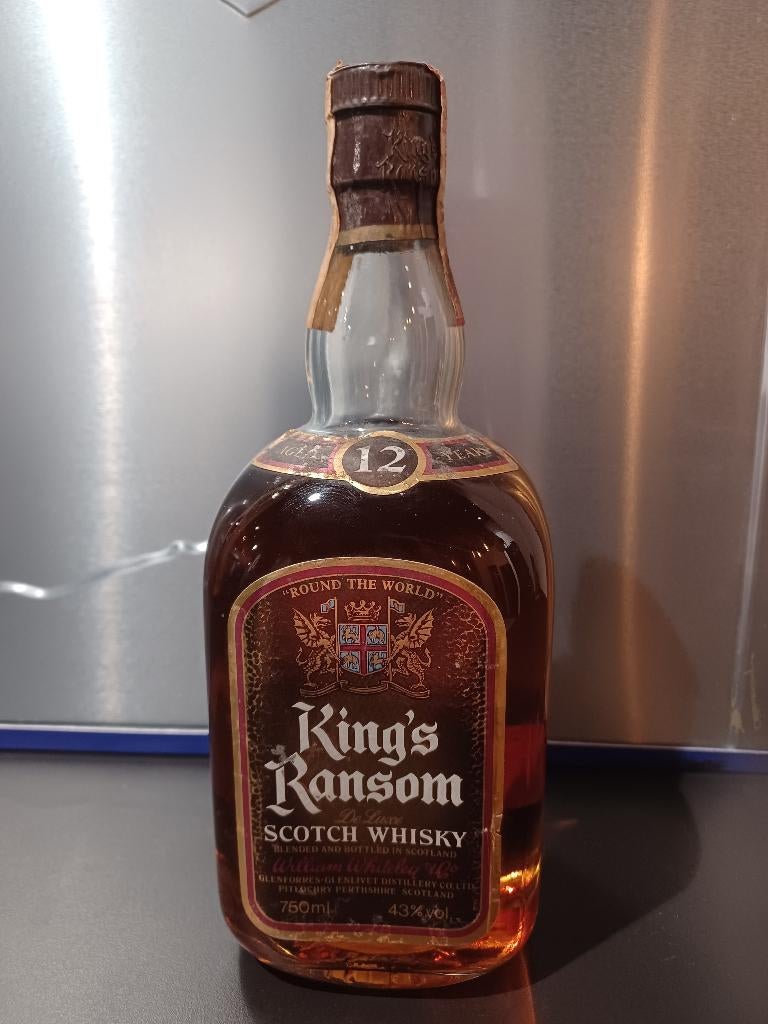 Whisky: King’s Ransom 12y – Vintage Italiaanse import, Verzamelen, Ophalen of Verzenden