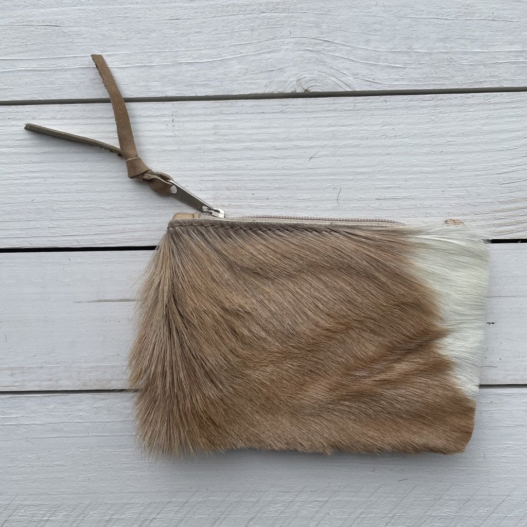 Tas Issy springbok natural 12x9cm #I-1 | Lederstore, Bijoux, Sacs & Beauté, Enlèvement ou Envoi, Neuf, Beige, Sac de soirée