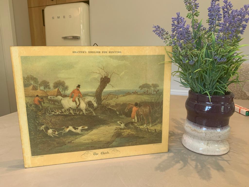 Antiek lijst “The Check” Shayer's English Fox Hunting, Antiek en Kunst, Ophalen of Verzenden