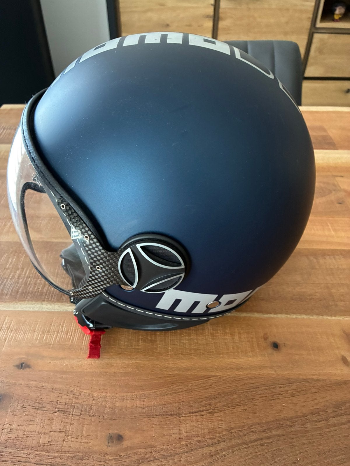 Casque Momo Design Taille S Bleu Mat, Enlèvement, Comme neuf