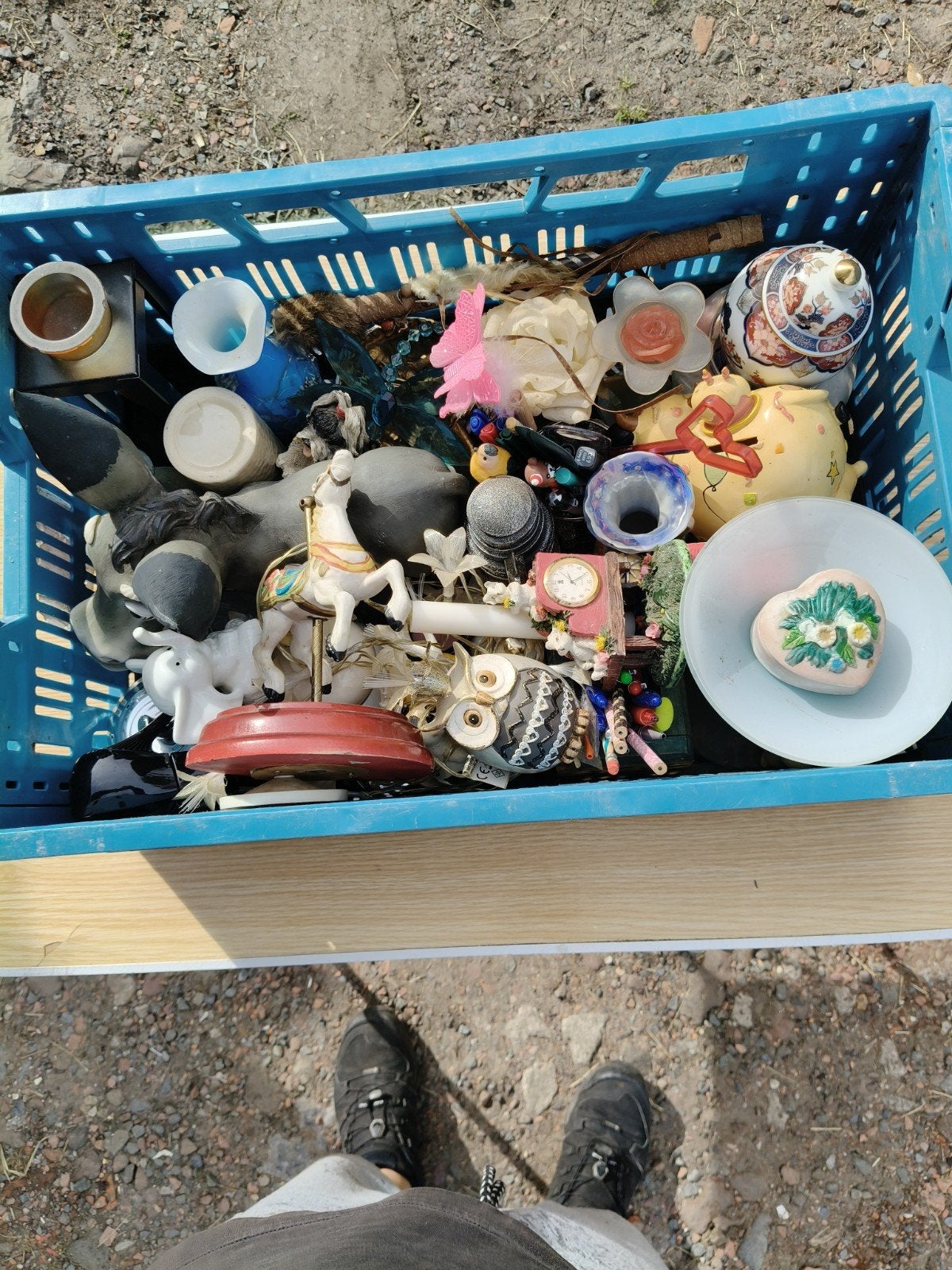 lot de brocantes, Enlèvement