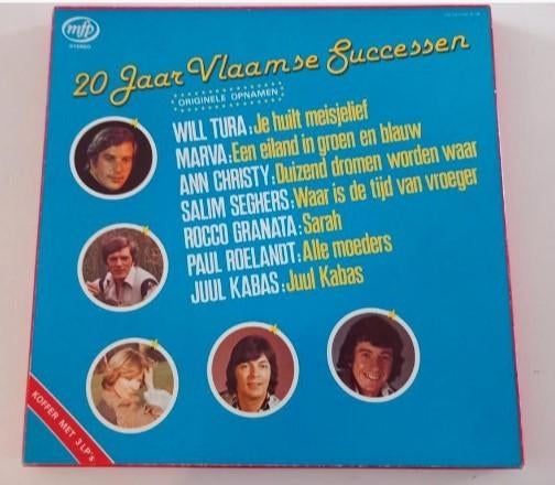 3x Vinyl LP Box 20 jaar Vlaamse Successen Pop Schlager, Ophalen of Verzenden, 12 inch, Levenslied of Smartlap