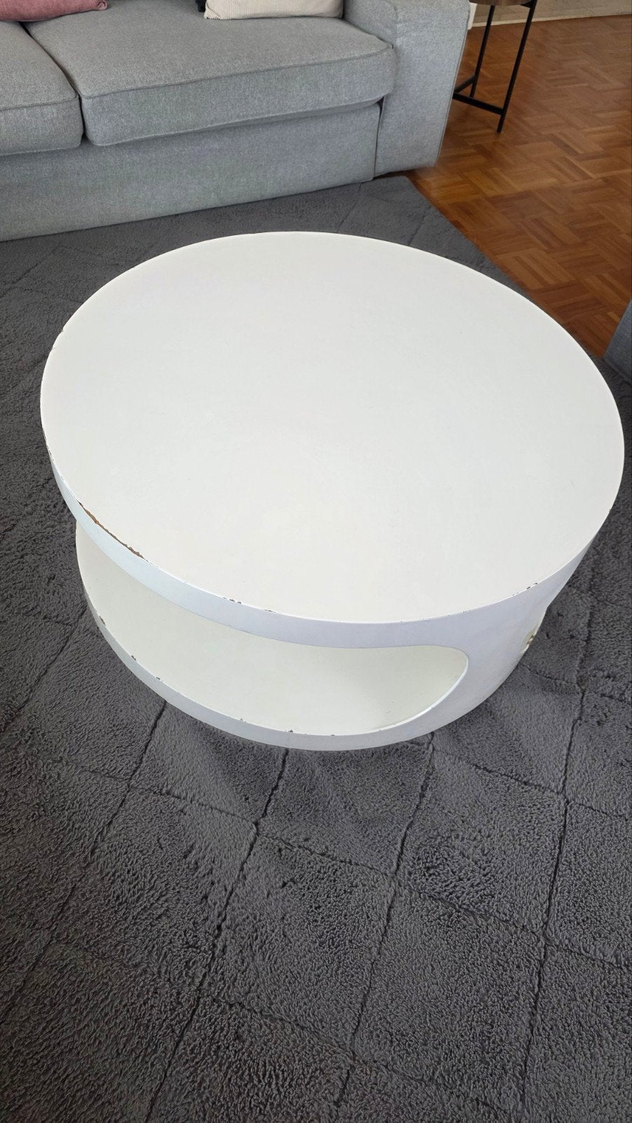 Table basse ronde vintage - 1960-1970 - Erik van Buijtenen, Huis en Inrichting, Ophalen, Gebruikt, 50 tot 100 cm, Rond